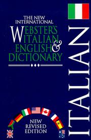 Cover of: The new international Webster's Italian & English dictionary
