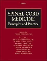 Cover of: Spinal Cord Medicine: Principles and Practice