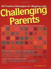 Cover of: 80 Creative Strategies for Working with Challenging Parents