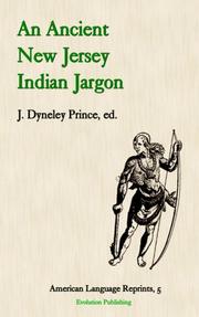 Cover of: An Ancient New Jersey Indian Jargon (American Language Reprints Series) |