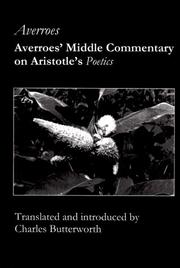 Averroes' Middle commentary on Aristotle's Poetics