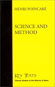 Cover of: Science and Method (Key Texts (South Bend, Ind.).) by Henri Poincaré
