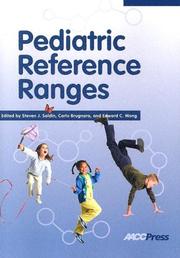 Cover of: Pediatric Reference Ranges