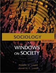 Cover of: Sociology: windows on society : an anthology
