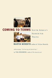 Cover of: Coming To Terms by Martin Meredith, Tina Rosenberg