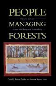 People managing forests : the links between human well-being and sustainability