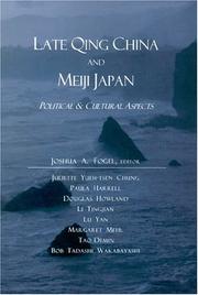 Cover of: Late Qing China and Meiji Japan: Political and Cultural Aspects
