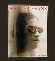 Cover of: Walker Evans: the lost work.