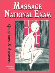 Cover of: Massage National Exam Questions and Answers | Daphna R. Moore