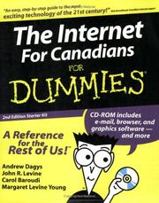 Cover of: The Internet for Canadians for Dummies Starter Kit by Andrew Dagys, John R. Levine, Carol Baroudi, Margaret Levine Young
