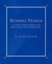 Cover of: Reading French: A Guide for Students of Religion and Theology