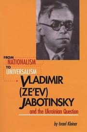 Cover of: From nationalism to universalism: Vladimir (Ze'ev) Zhabotinsky and the Ukrainian question