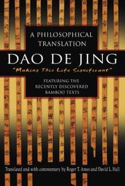 Dao De Jing by David Hall