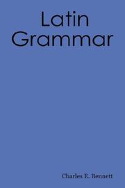 Cover of: A Latin Grammar