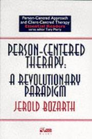 Person-centred therapy : a revolutionary paradigm