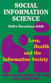 Social information science by Shifra Baruchson-Arbib