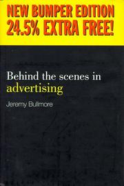 Cover of: Behind the Scenes in Advertising