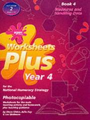 Worksheets plus Year 4 : for the national numeracy strategy. Book 4, Measures and handling data