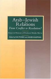 Cover of: Arab-Jewish Relations: From Conflict to Resolution