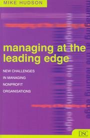 Managing at the leading edge : new challenges in managing nonprofit organisations