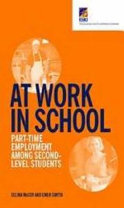 At work in school : part-time employment among second-level students