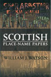 Cover of: Scottish place-name papers by William J. Watson