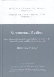 Sacramental realism : Gertrud von le Fort and German Catholic literature in the Weimar Republic and Third Reich (1924-46)