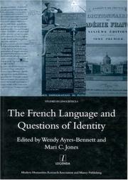 The French language and questions of identity