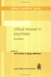 Critical reviews in psychiatry