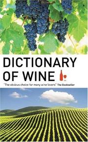 Cover of: Dictionary of Wine