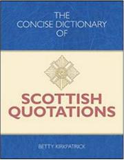 The concise dictionary of Scottish quotations