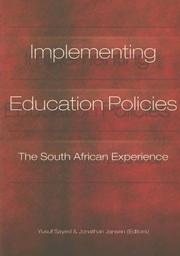 Implementing education policies : the South African experience