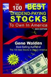 Cover of: The 100 best dividend-paying stocks to own in America