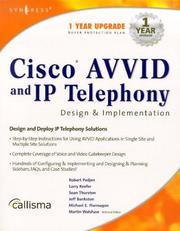 Cover of: Cisco AVVID and IP Telephony Design and Implementation