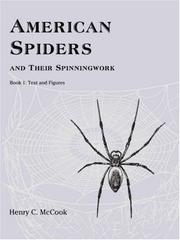 Cover of: American Spiders and their Spinningwork, Book 1: Text and Figures (American Spiders and Their Spinningwork)