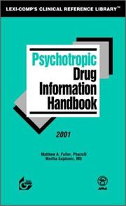 Cover of: Psychotropic Drug Information Handbook, 2001