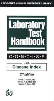 Cover of: Laboratory Test Handbook: Concise with Disease Index