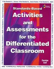 Cover of: Standards-based Activities And Assessments for the Differentiated Classroom