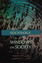 Cover of: Sociology: Windows On Society, An Anthology