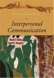 Cover of: Contemporary Issues In Interpersonal Communication