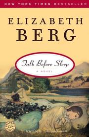 Cover of: Talk Before Sleep: A Novel