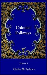 Cover of: Colonial Folkways