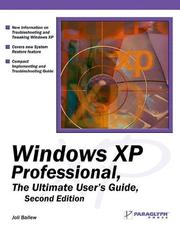 Windows XP professional : the ultimate user's guide