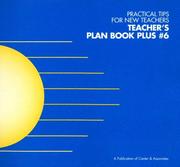 Cover of: Teacher's Plan Book Plus #6: Practical Tips for New Teachers