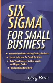 Cover of: Six sigma for small business