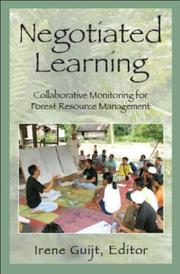 Negotiated learning : collaborative monitoring for forest resource management