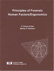 Cover of: Principles of Forensic Human Factors/Ergonomics