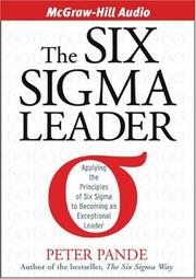 Cover of: The Six Sigma Leader