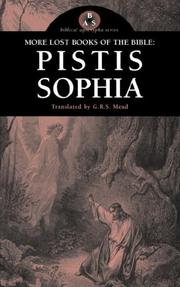 Cover of: More Lost Books of the Bible: Pistis Sophia (More Lost Books of the Bible)
