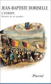 Cover of: L'Europe : Histoire de ses peuples